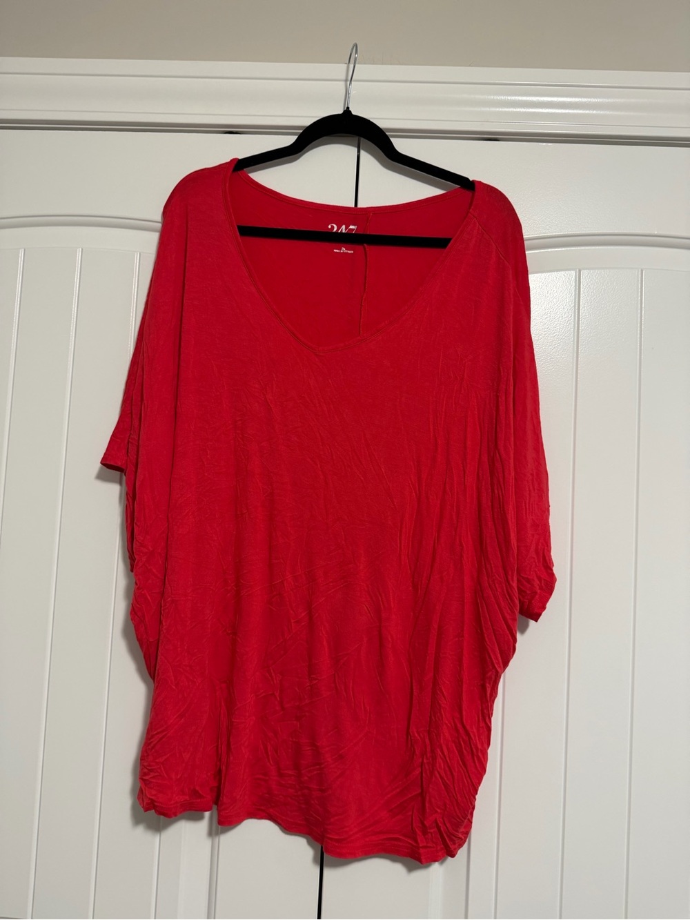 Pink V-Neck Women's Top